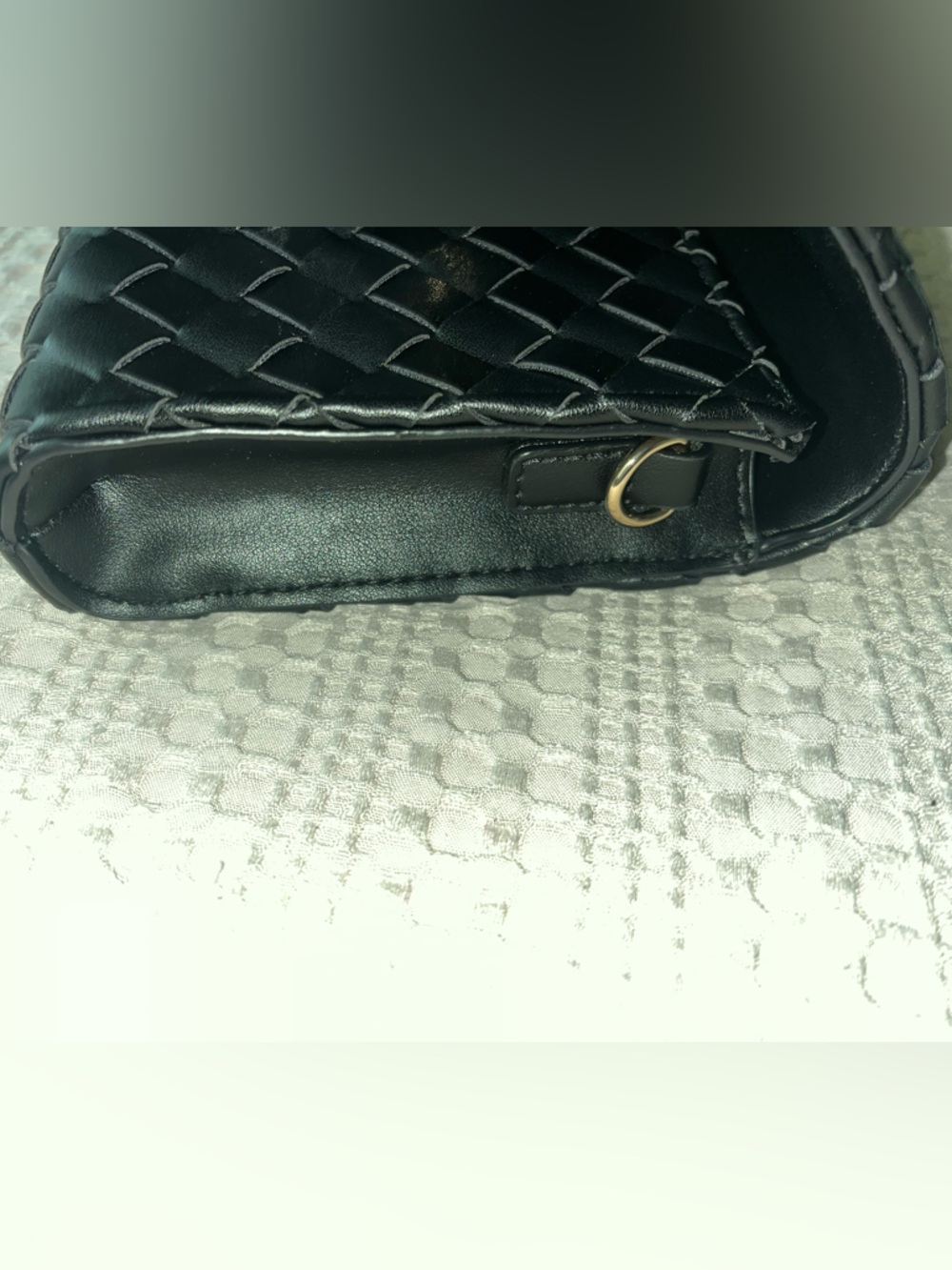 Bethany Black Top Handle Woven Clutch/crossbody Urban Expressions - Picture 7 of 10